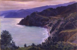 絵画 岡田三郎助 河口湖畔 油彩 油絵 風景画 OKADA-ROOM vol.10 画家がいる場所―岡田三郎助・アトリエから世界へ